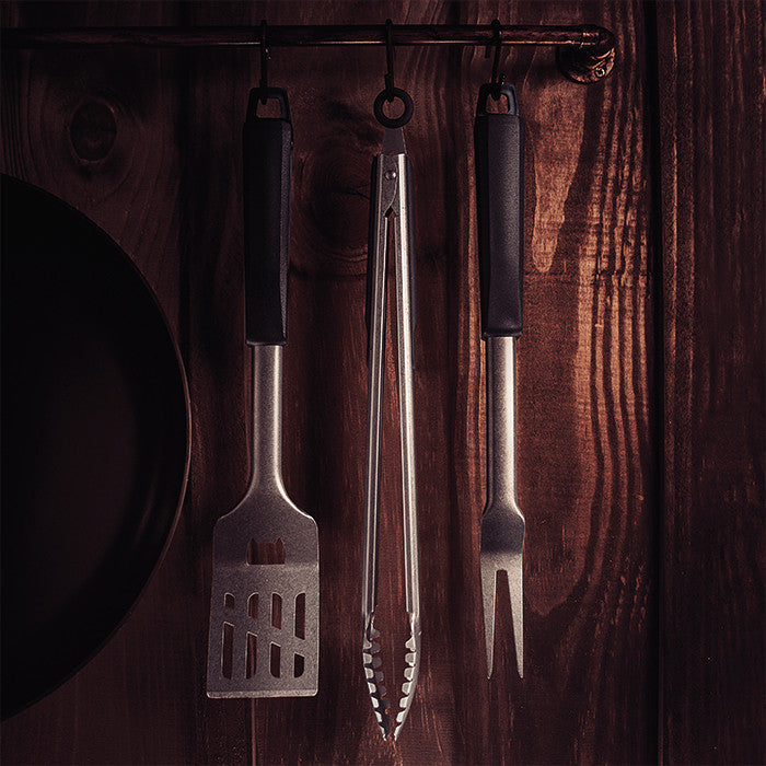 Juego 3 utensilios 3 piezas Churrasco