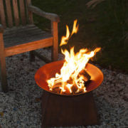 Brasero Oxidado redondo