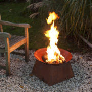 Brasero Oxidado redondo