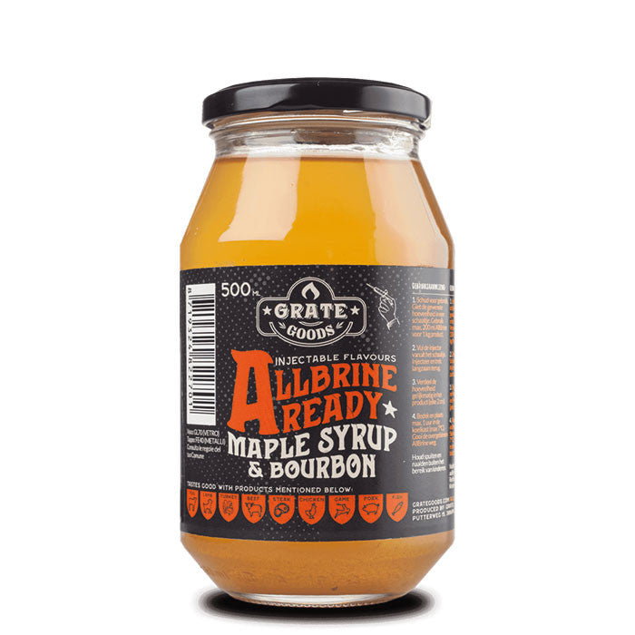 Allbrine inyector sirope de arce y bourbon 500ML