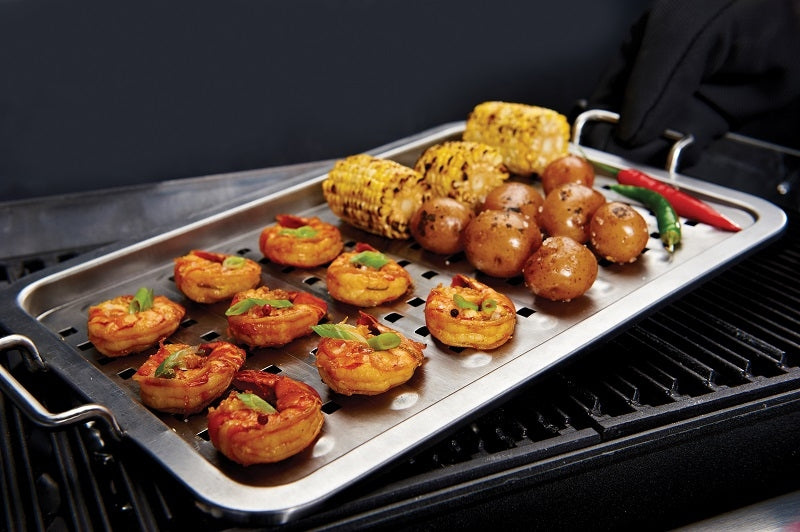 Bandeja plana de acero inoxidable Broil King® 41 x 28 cm