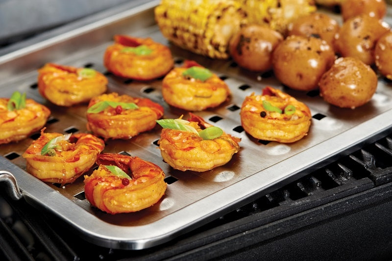 Bandeja plana de acero inoxidable Broil King® 41 x 28 cm