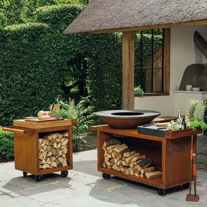 Barbacoa Ofyr Isla Corten Ø100 PRO Cerámica Gris