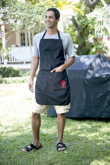 Delantal ajustable negro Weber® original