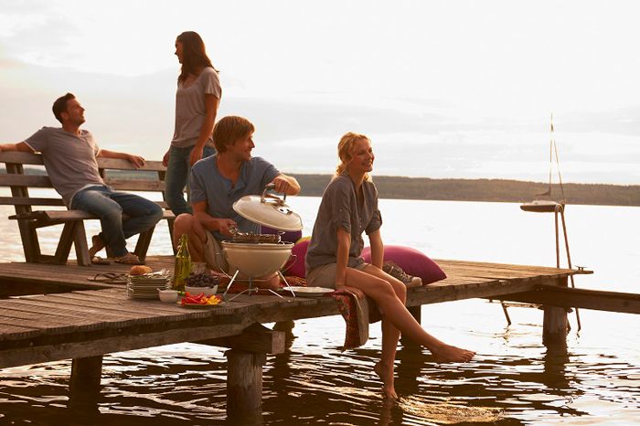 Barbacoa Weber® Smokey Joe Premium Ø 37cm Ivory White