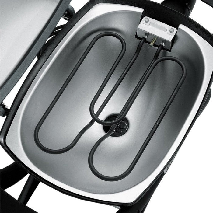 Barbacoa Weber® Q1400 Dark grey con mesas y soporte