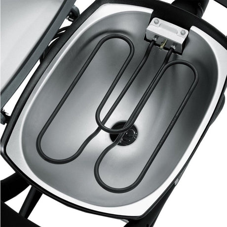 Barbacoa Weber® Q1400 Dark grey con mesas y soporte