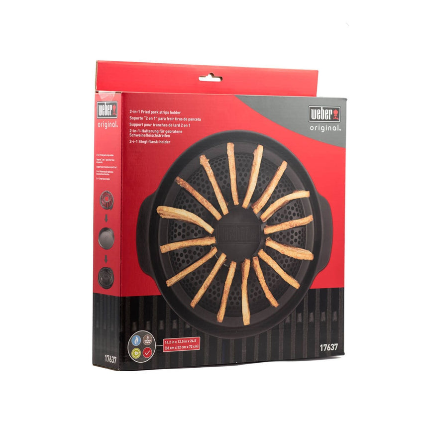 Soporte para tiras de carne 2 en 1 - Cook Bacon Gourmet BBQ System