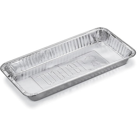 Bandejas de aluminio extragrandes 37 x 16 cm para barbacoas - set 5 unidades