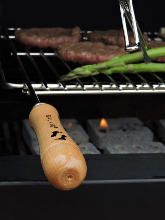 Parrilla barbacoa extensible inox Sauvic® 50x40cm