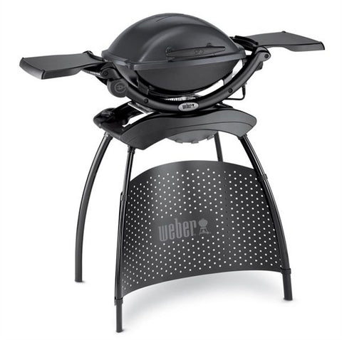 Weber® Q1400 Dark Grey Barbecue with Tables and Stand