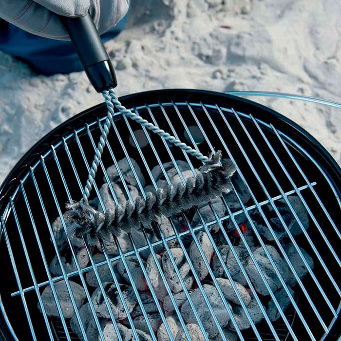 Cepillo en T Weber pequeño 30 cm, cedras metálicas