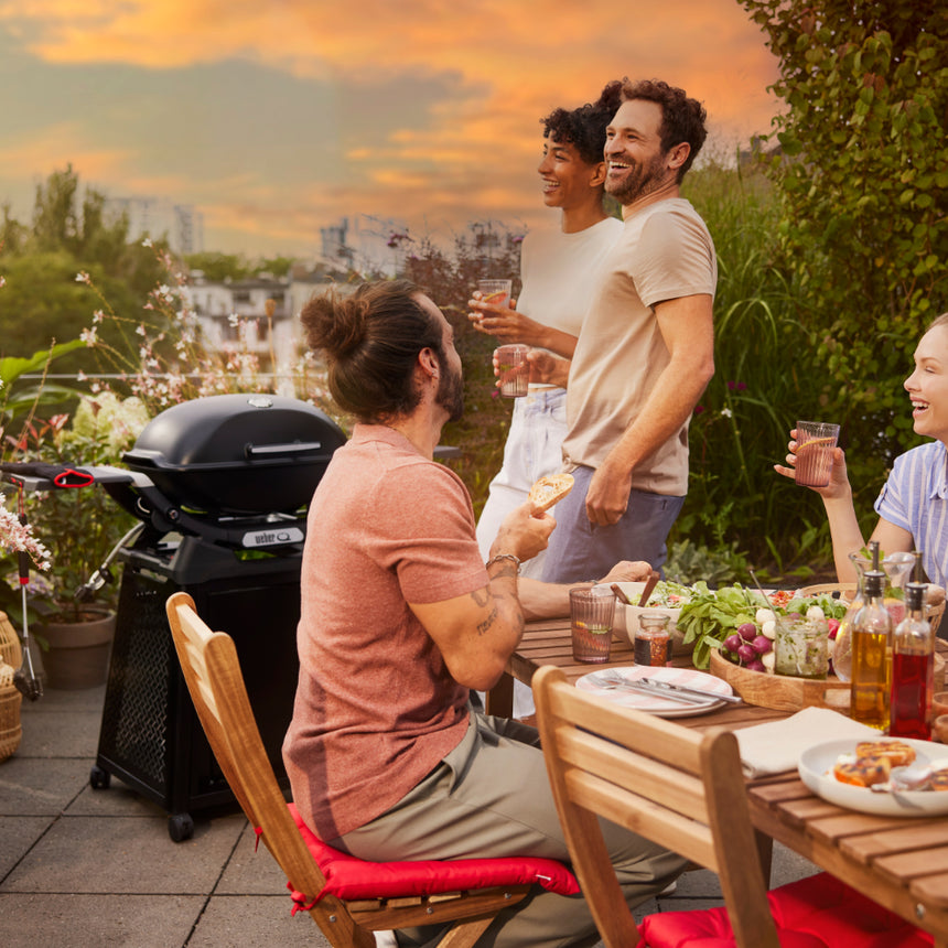 Weber Q 2800N+ barbecue with premium cart