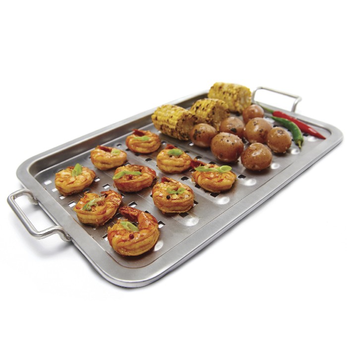 Bandeja plana de acero inoxidable Broil King® 41 x 28 cm
