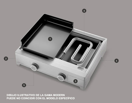 Plancha Forge Adour Modern G45 Acero Esmaltado
