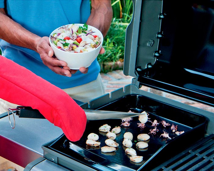 Plancha de hierro colado vitrificado para Spirit 3 quemadores