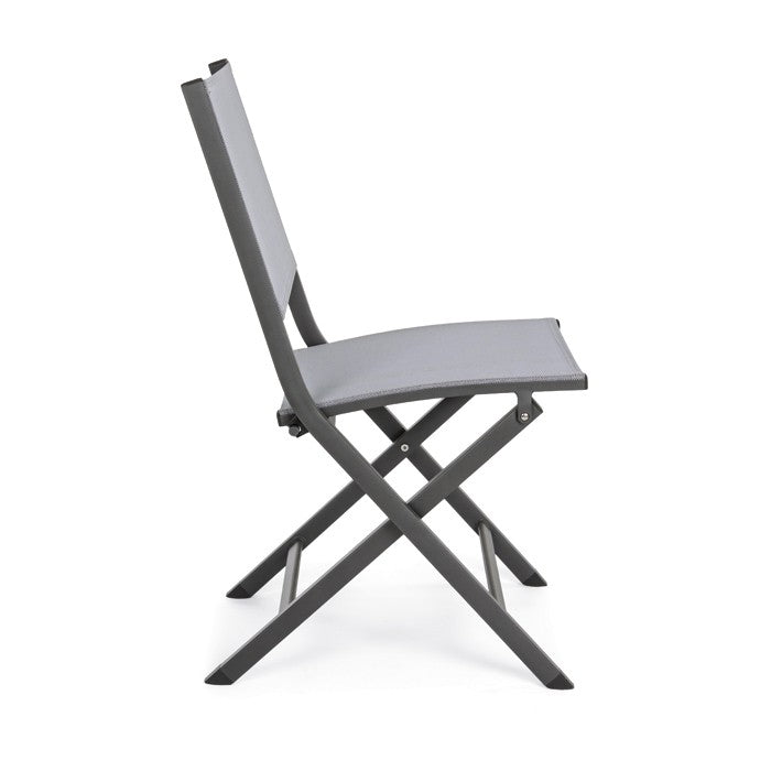 Silla plegable Elin, color antracita