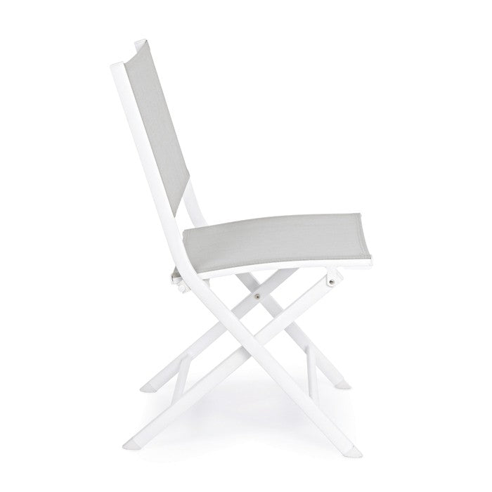 Silla plegable Elin, color blanco