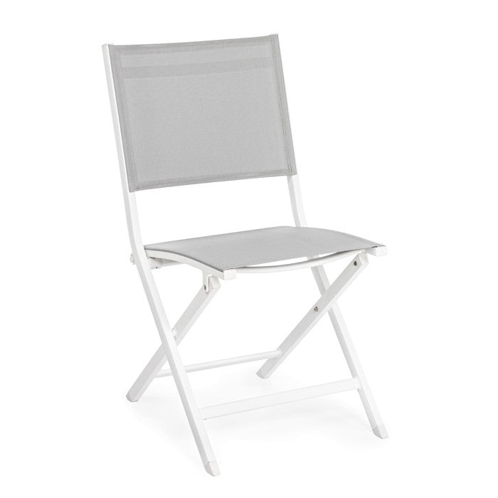 Silla plegable Elin, color blanco