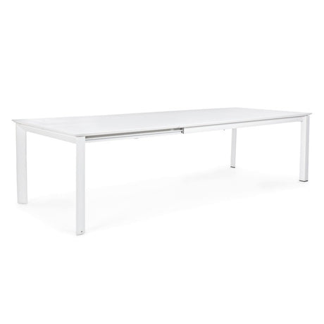 Mesa extensible Konnor 200-300x110, color blanco