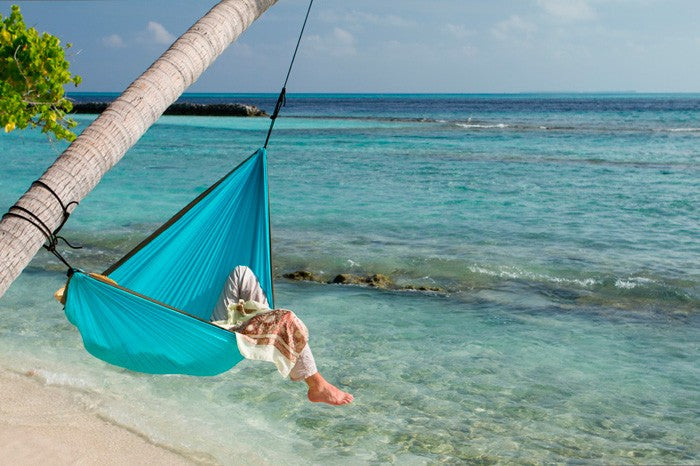 Hamaca de viaje individual Colibrí, color Turquoise