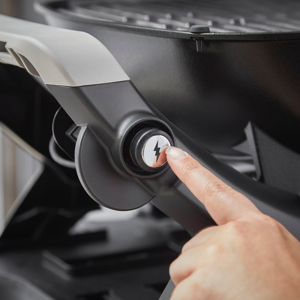 Weber Q 2200N barbecue with side tables and premium cart