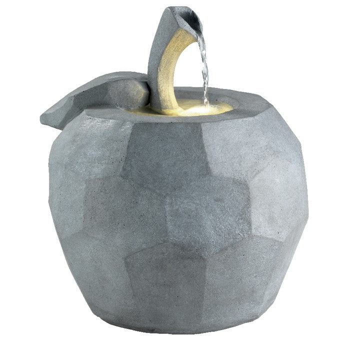 Fuente en forma de manzana, iluminación LED