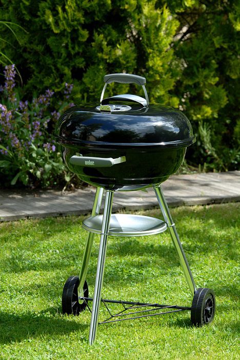 Barbacoa Weber® Compact Kettle Ø 47 cm Black + 3 Kg de briquetas