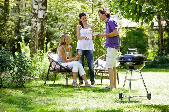 Barbacoa Weber® Compact Kettle Ø 47 cm Black + 3 Kg de briquetas