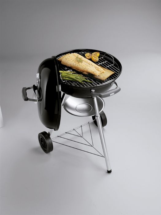 Barbacoa Weber® Compact Kettle Ø 47 cm Black + 3 Kg de briquetas