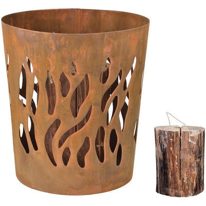 Brasero para torcha sueca, color óxido