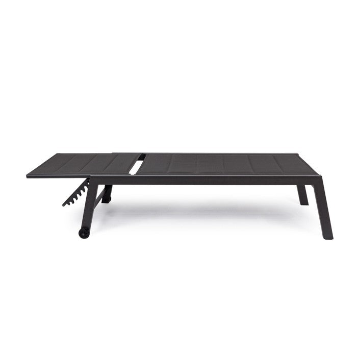 Tumbona alta Hilde con ruedas, color antracita