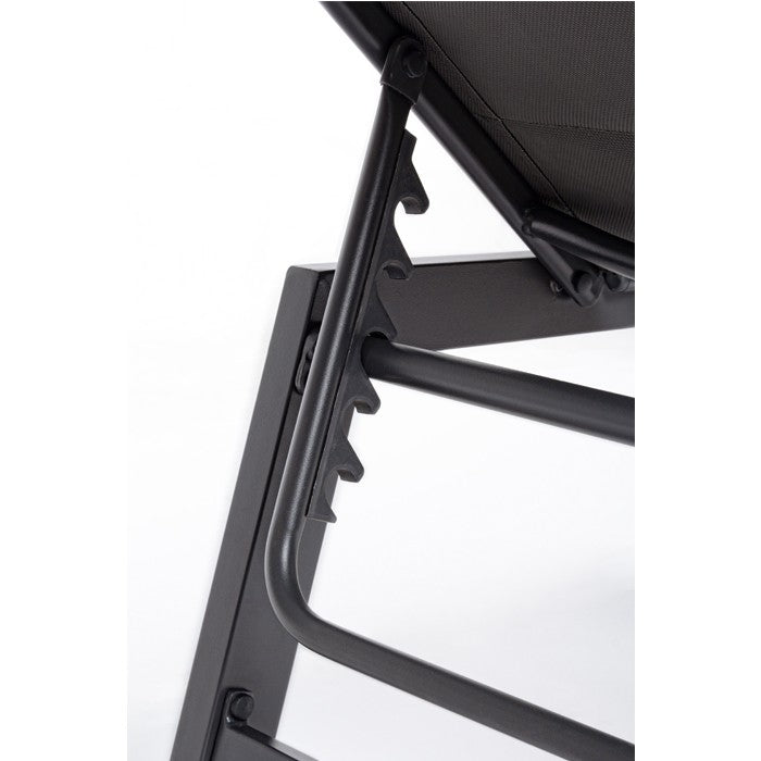 Tumbona alta Hilde con ruedas, color antracita