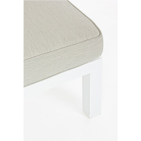 Conjunto Elias sofá en L + mesa, color blanco