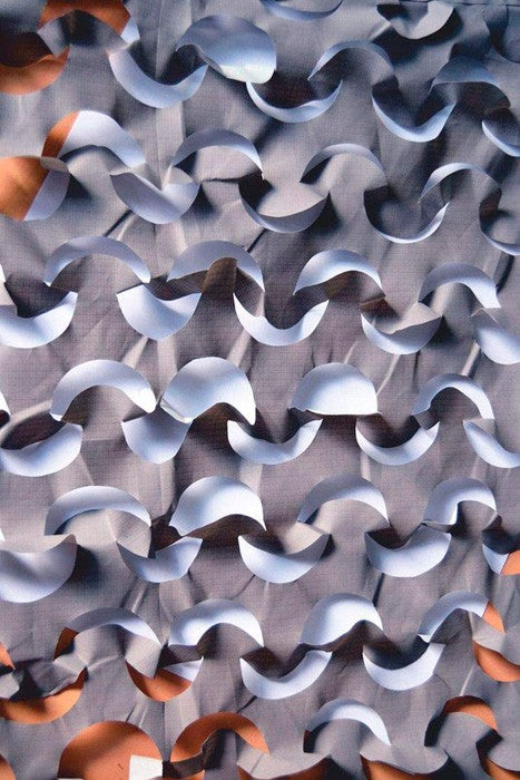 Malla sombreadora Sahara cuadrada 3x4m color gris claro-blanco