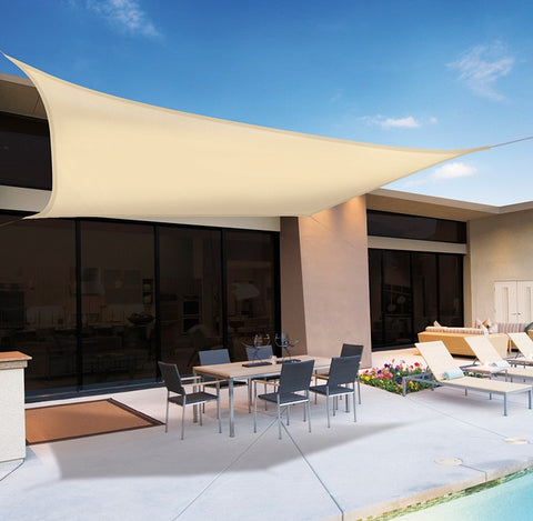 Vela de sombreo impermeable Sunnet Kit cuadrada 5x5m beige