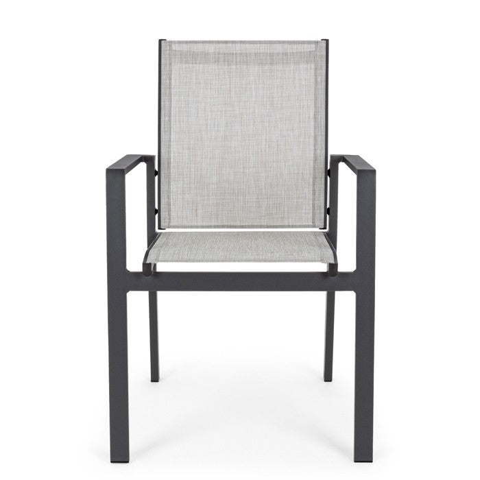 Silla con brazos Crozet, color antracita