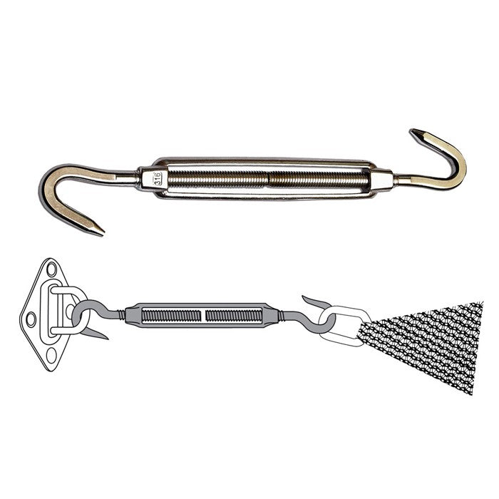 Gancho tensor para velas de sombreo