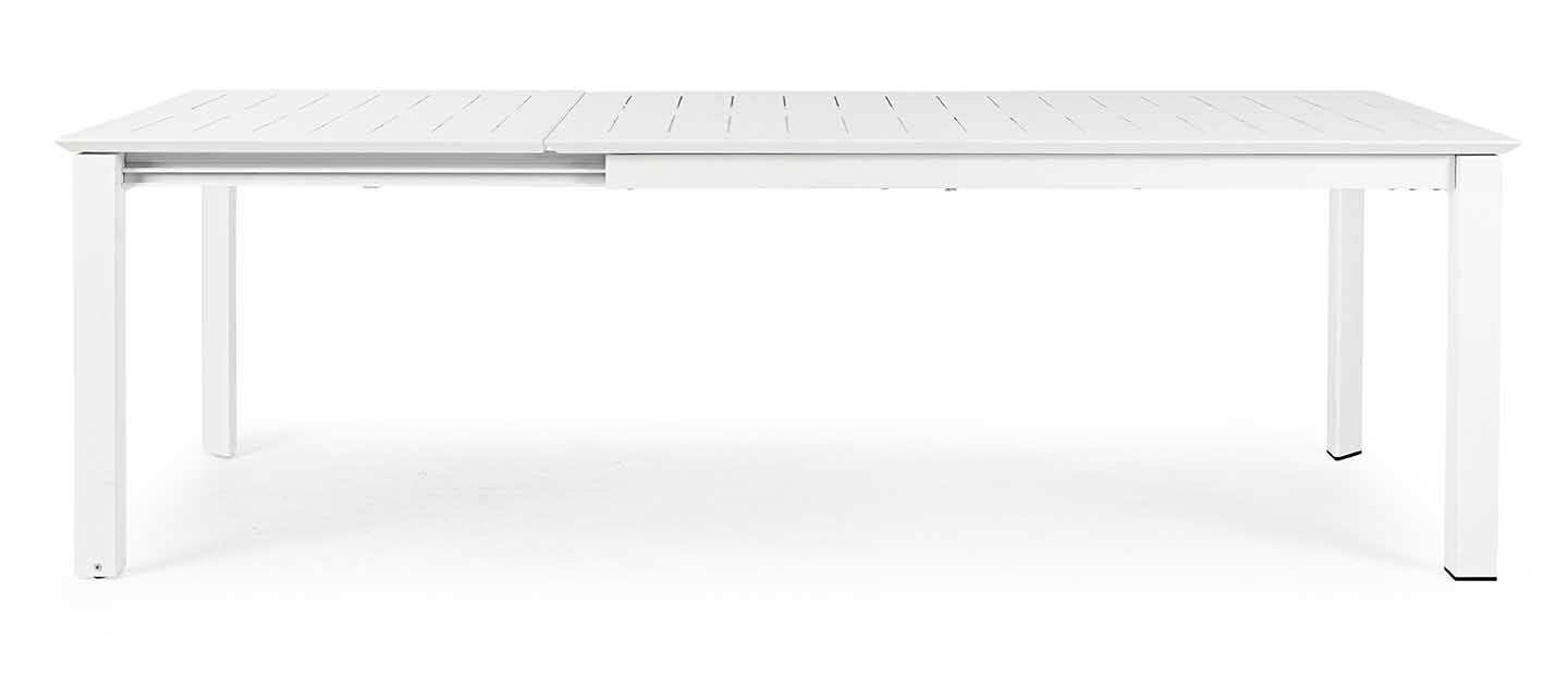Mesa extensible Konnor 160-240x100, color blanco
