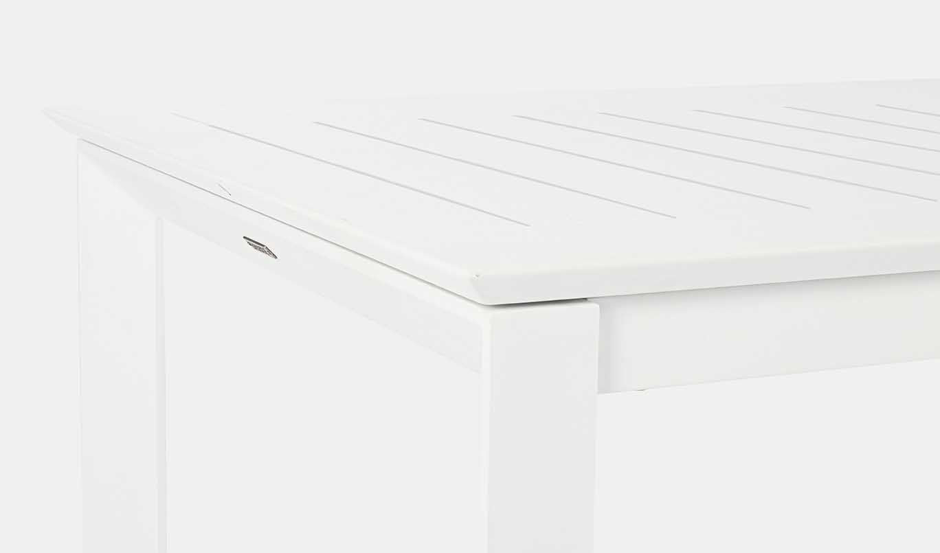 Mesa extensible Konnor 160-240x100, color blanco