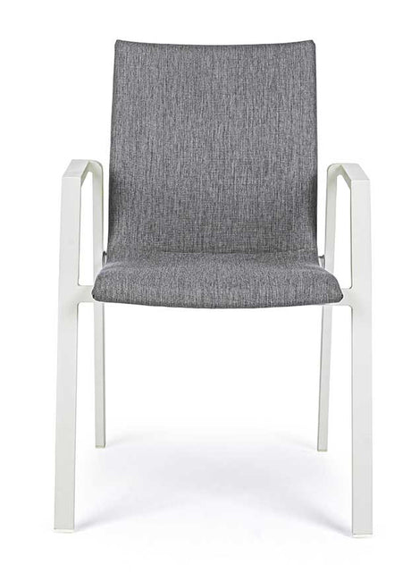 Silla con brazos Odeon, color lunar