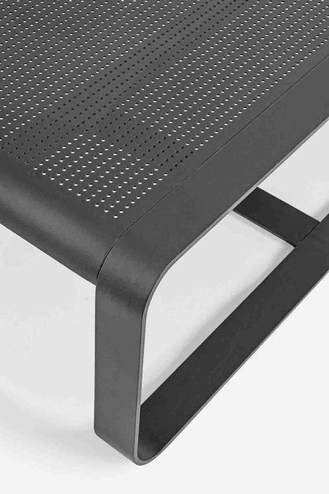 Conjunto Merrigan sofá + 2 sillones + mesa, color antracita