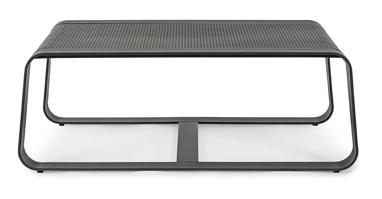 Conjunto Merrigan sofá + 2 sillones + mesa, color antracita