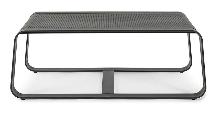 Conjunto Merrigan sofá + 2 sillones + mesa, color antracita