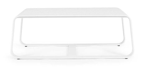 Conjunto Merrigan sofá + 2 sillones + mesa, color blanco