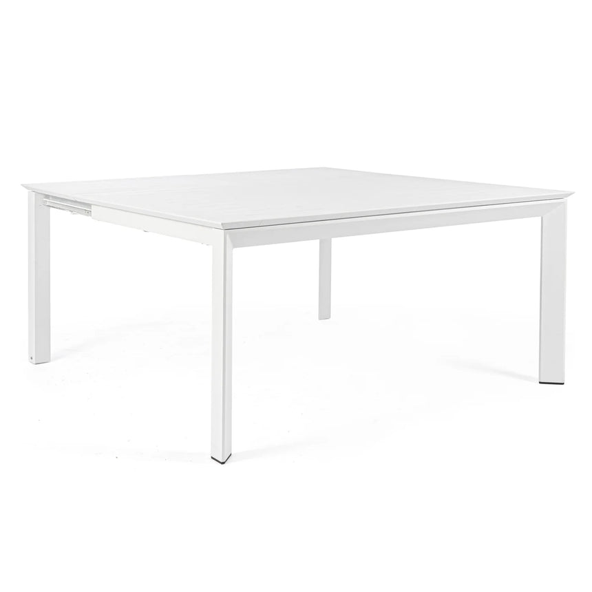 Mesa extensible Konnor 100-160x160, blanco