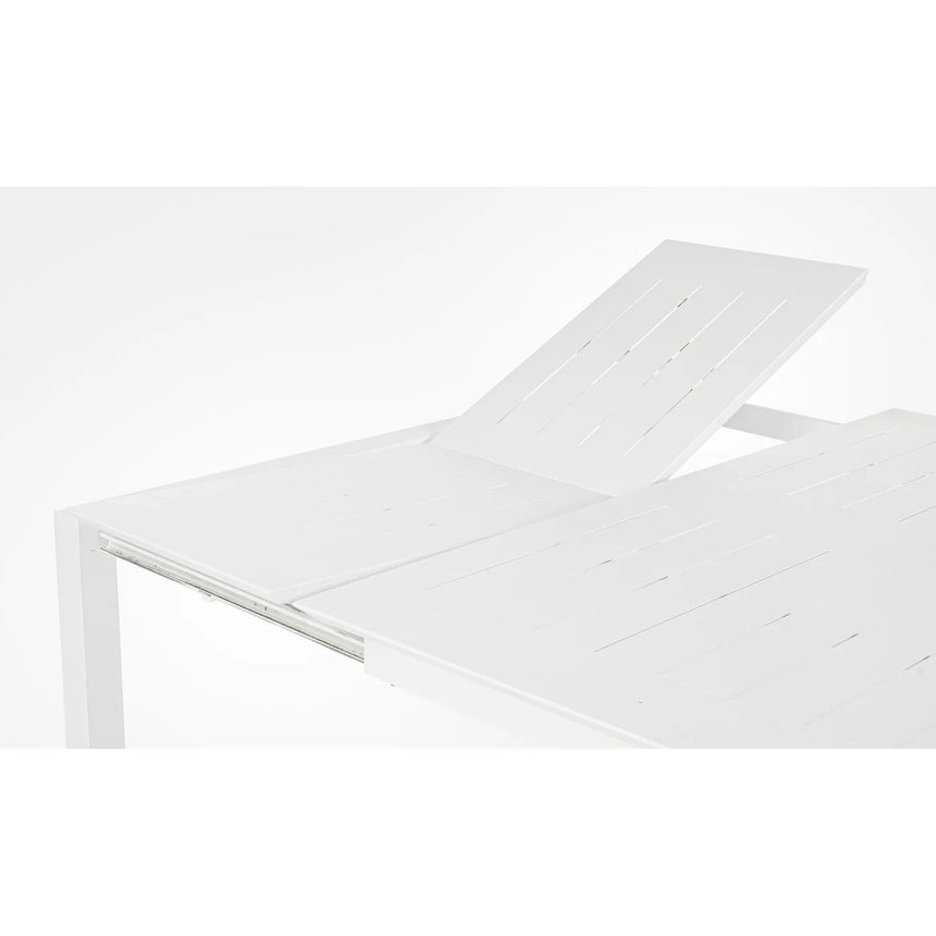 Mesa extensible Konnor 100-160x160, blanco