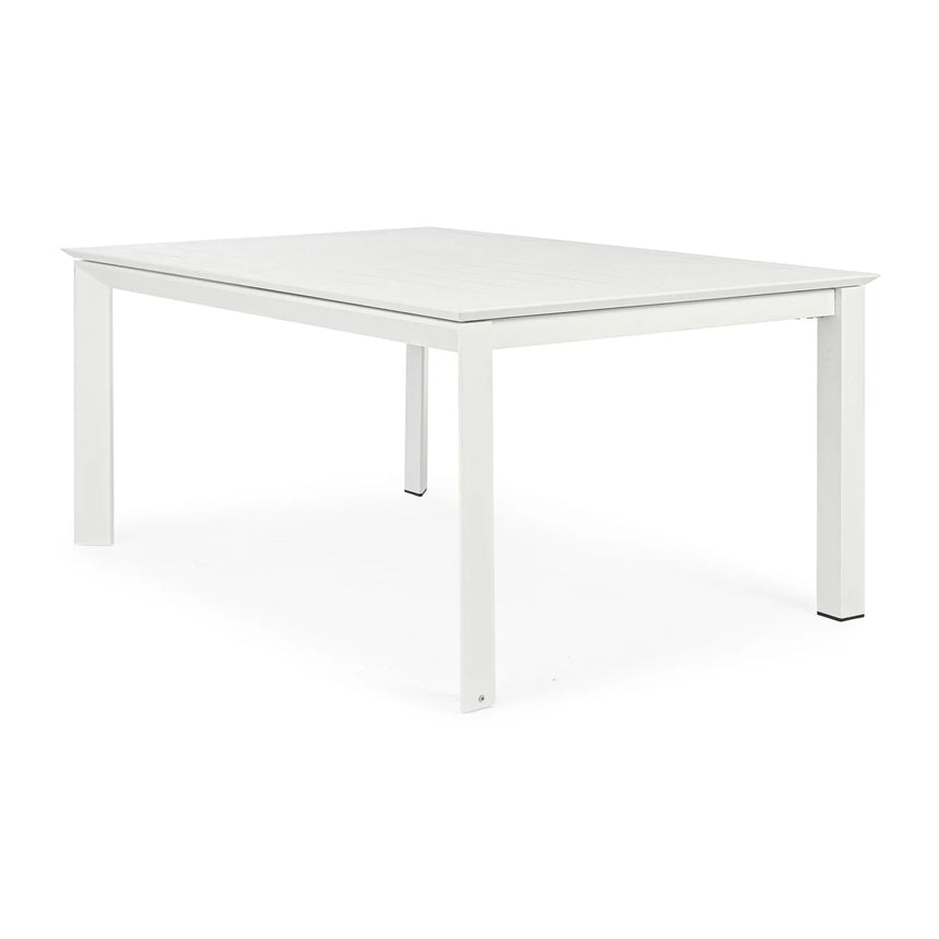 Mesa extensible Konnor 100-160x160, blanco
