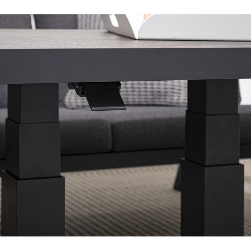 Mesa elevable Truman 140x85x49/72, antracita