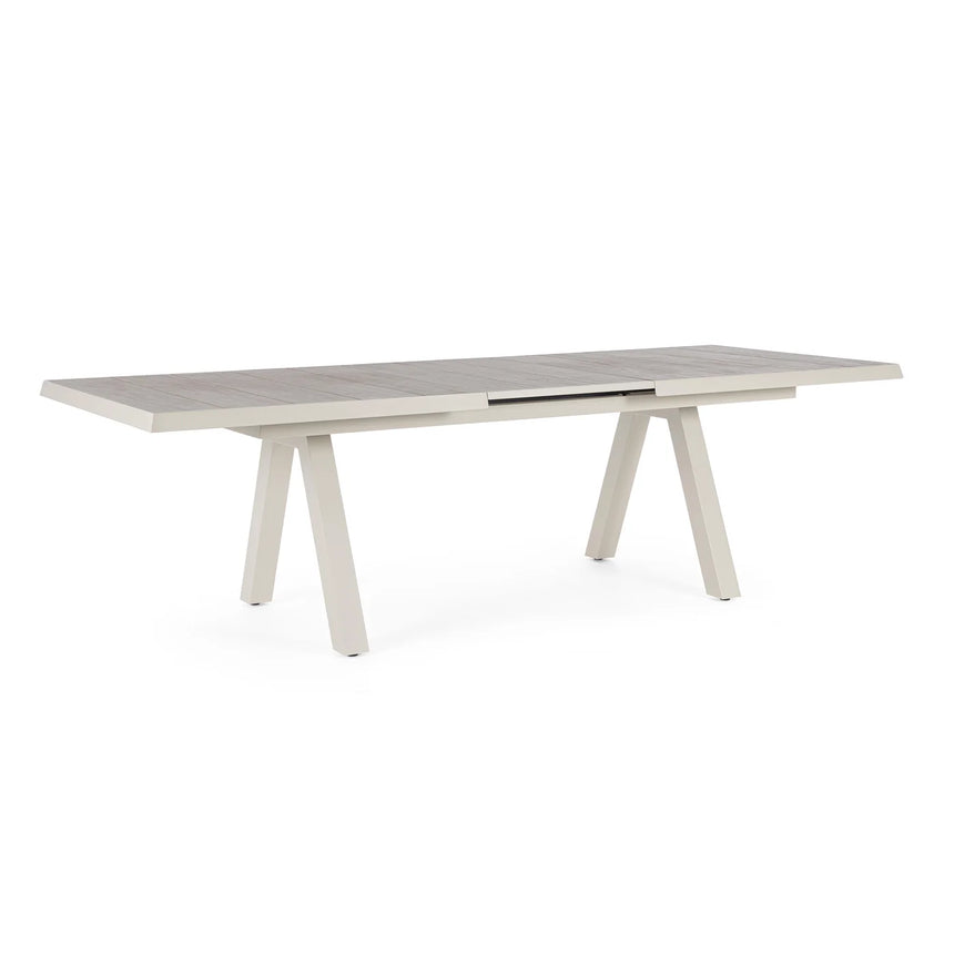 Mesa extensible Krion 205-265x103cm, pelican